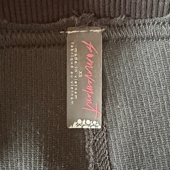 Free People FP movement wide leg flare pull on pants charcoal NWT size XS - Picture 6 of 10